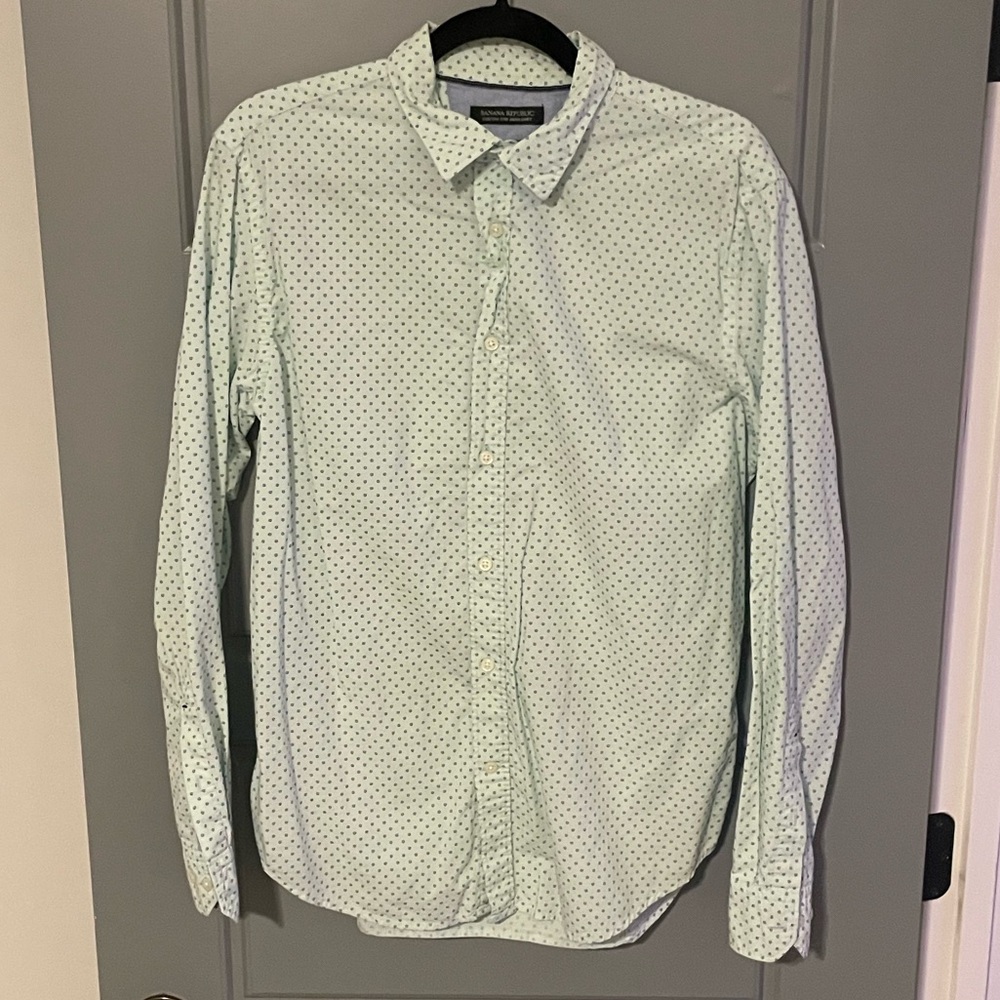 Men’s Banana Republic dotted button down